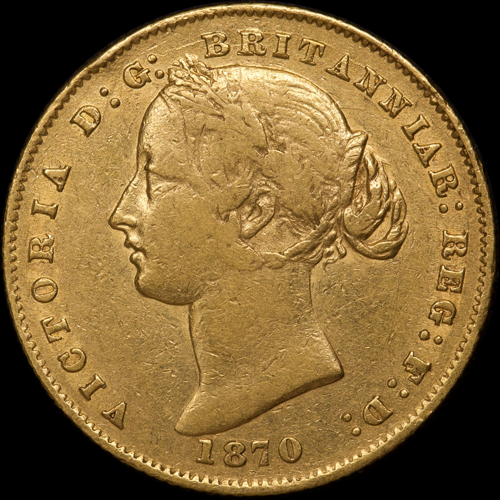 1870 Sydney Mint Type II Sovereign good Fine product image