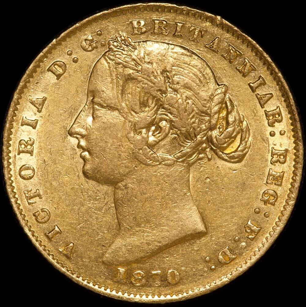 1870 Sydney Mint Type II Sovereign good VF product image