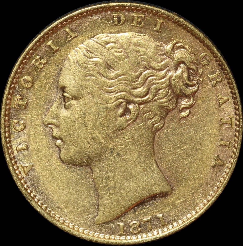 1871 Sydney Shield Sovereign about EF product image