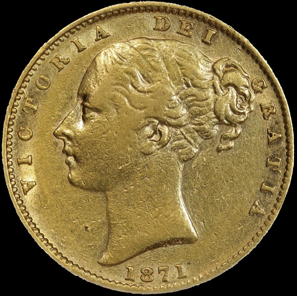 1871 Sydney Shield Sovereign good VF product image