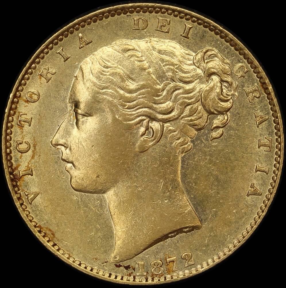 1872 Melbourne Shield Sovereign good EF product image