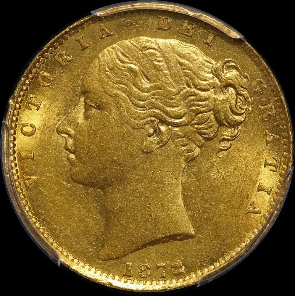 1872/1 Melbourne Shield Sovereign Unc (PCGS MS61) product image