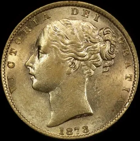 1873 Sydney Shield Sovereign good EF product image