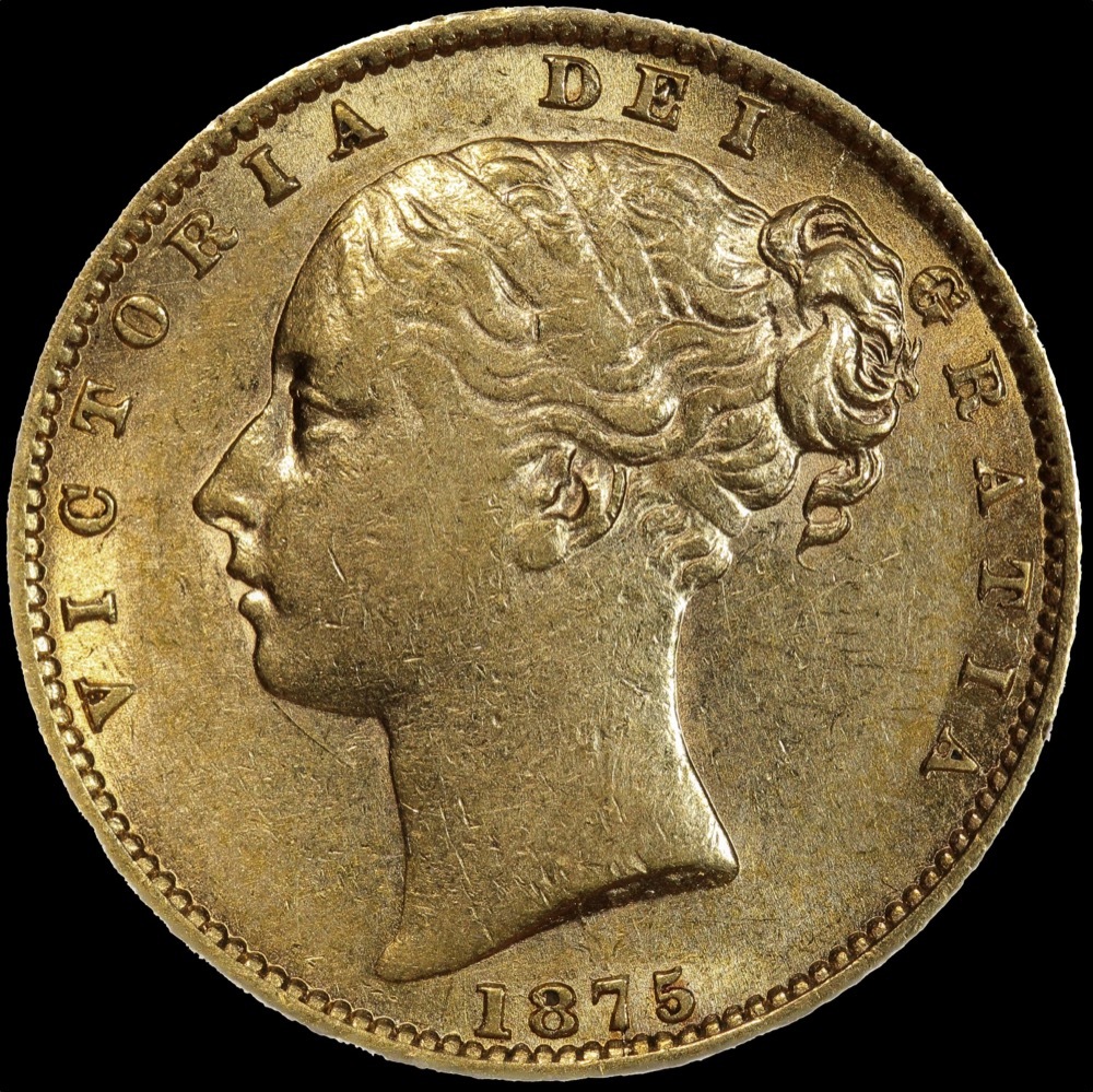 1875 Sydney Shield Sovereign good VF product image