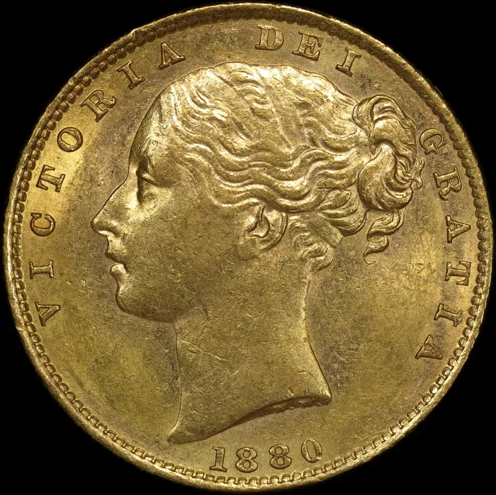1880 Sydney Shield Sovereign Extremely Fine product image