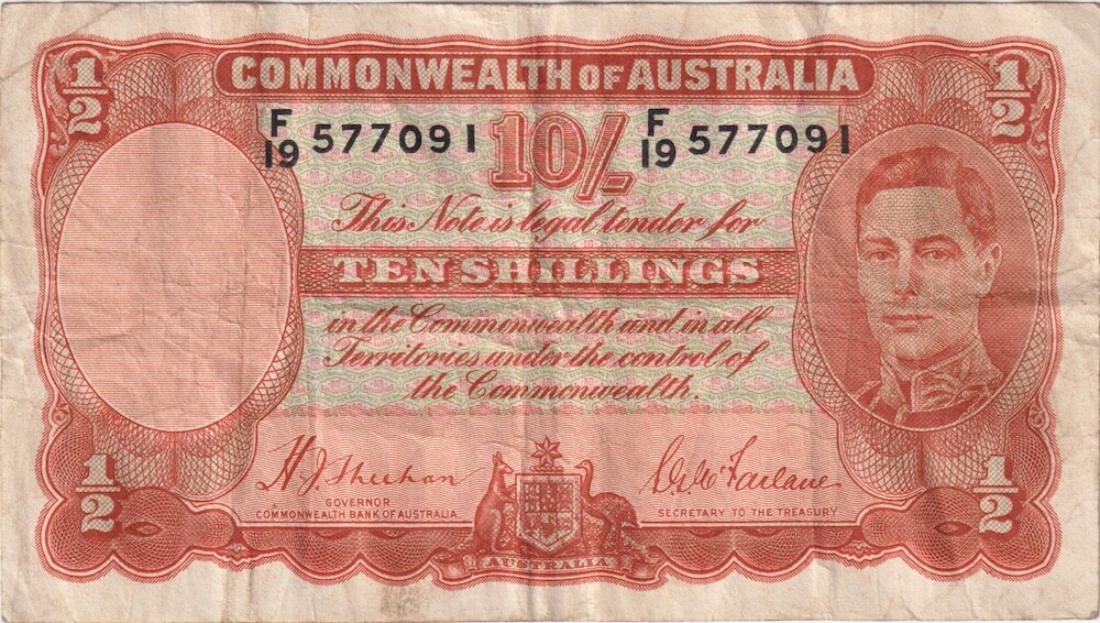1939 Ten Shilling Sheehan/McFarlane R12 Fine product image