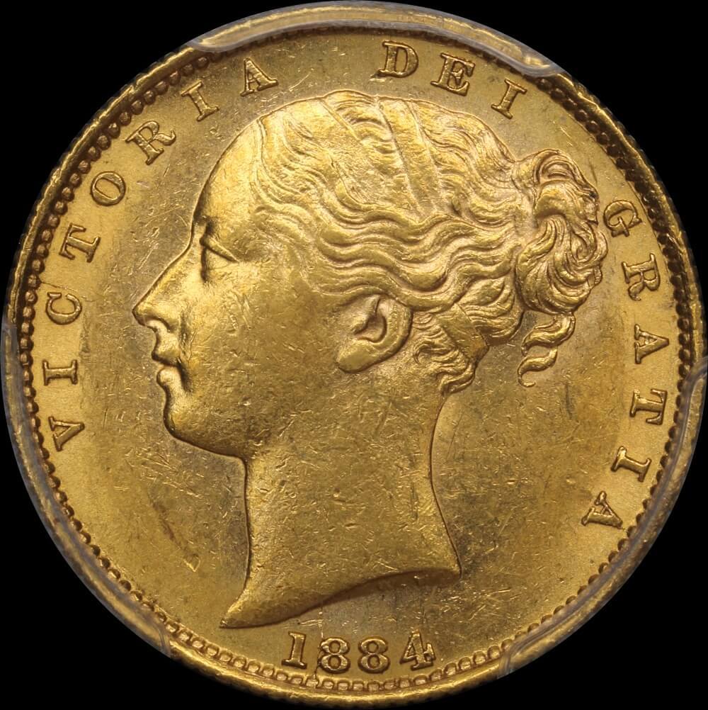 1884 Sydney Shield Sovereign PCGS AU58 product image
