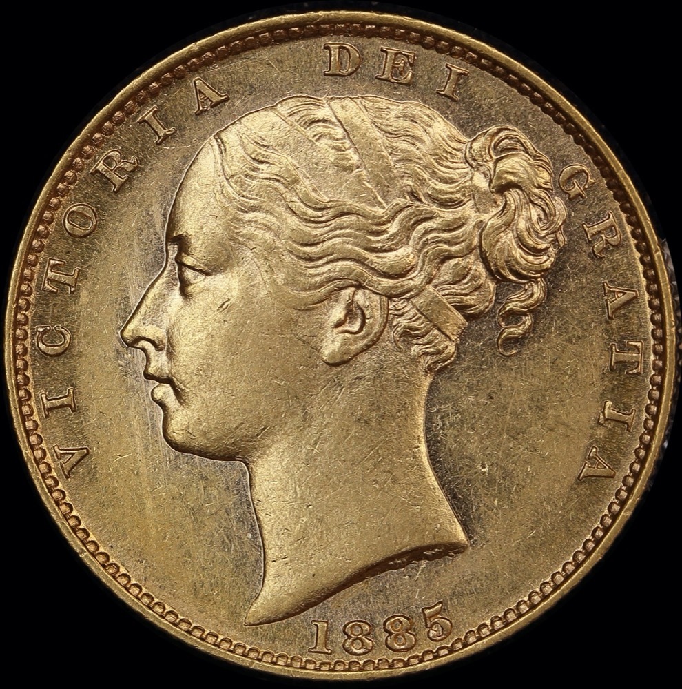 1885 Melbourne Shield Sovereign good EF product image