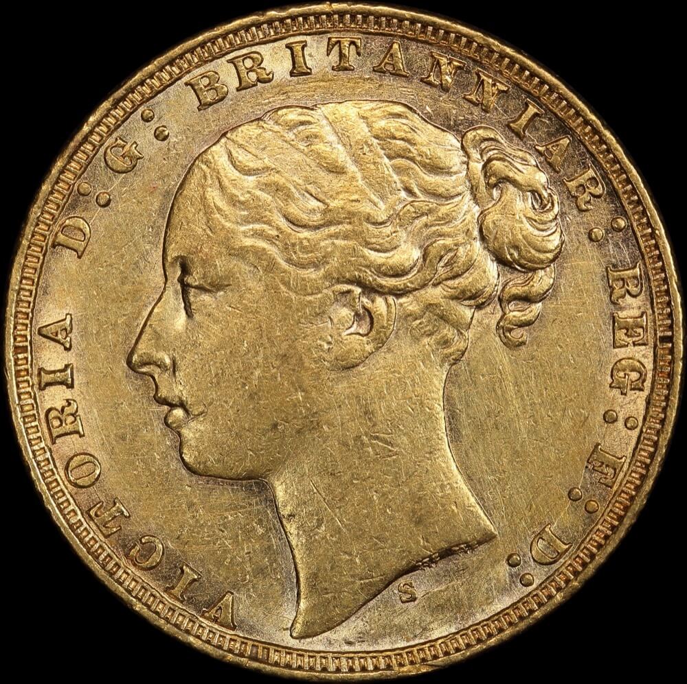 1871 Sydney Young Head Sovereign Very Fine product image
