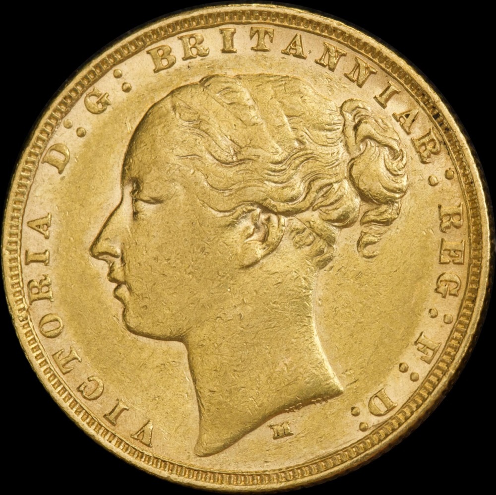 1873 Melbourne Young Head Sovereign Extremely Fine product image