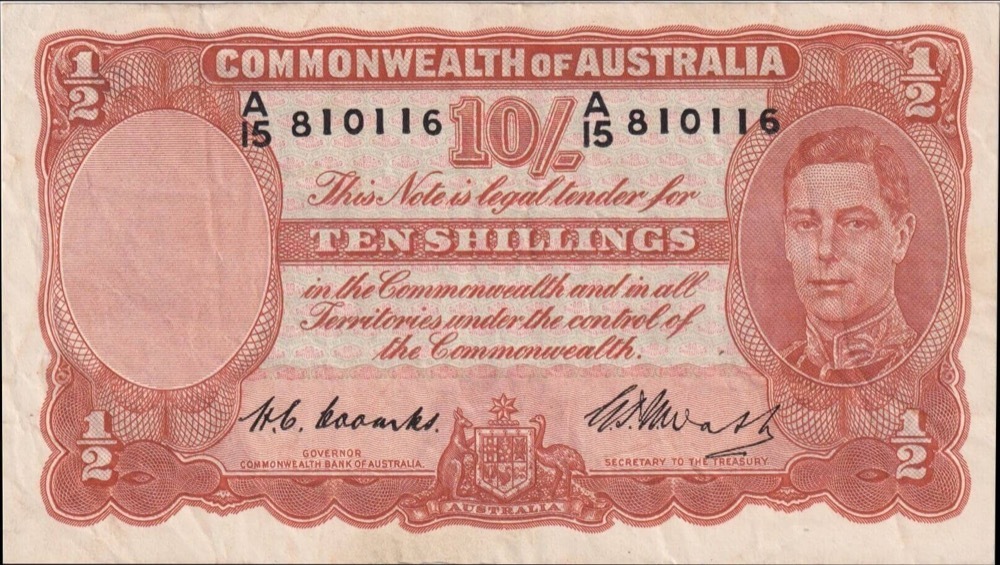 1949 Ten Shilling Coombs/Watt R14 about EF product image