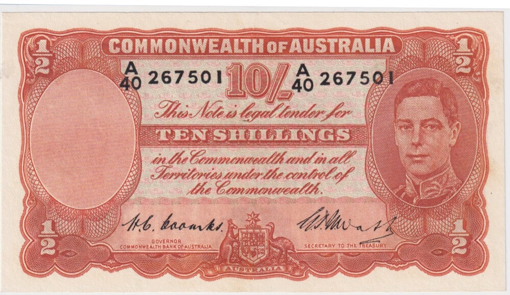 1949 Ten Shilling Coombs/Watt R14 Extremely Fine product image