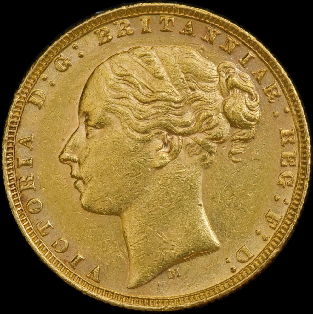 1877 Melbourne Young Head Sovereign Extremely Fine product image