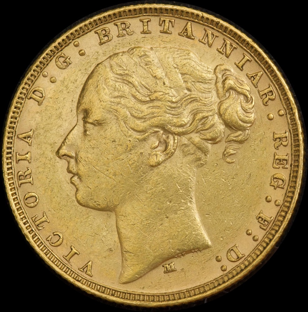 1878 Melbourne Young Head Sovereign Extremely Fine product image