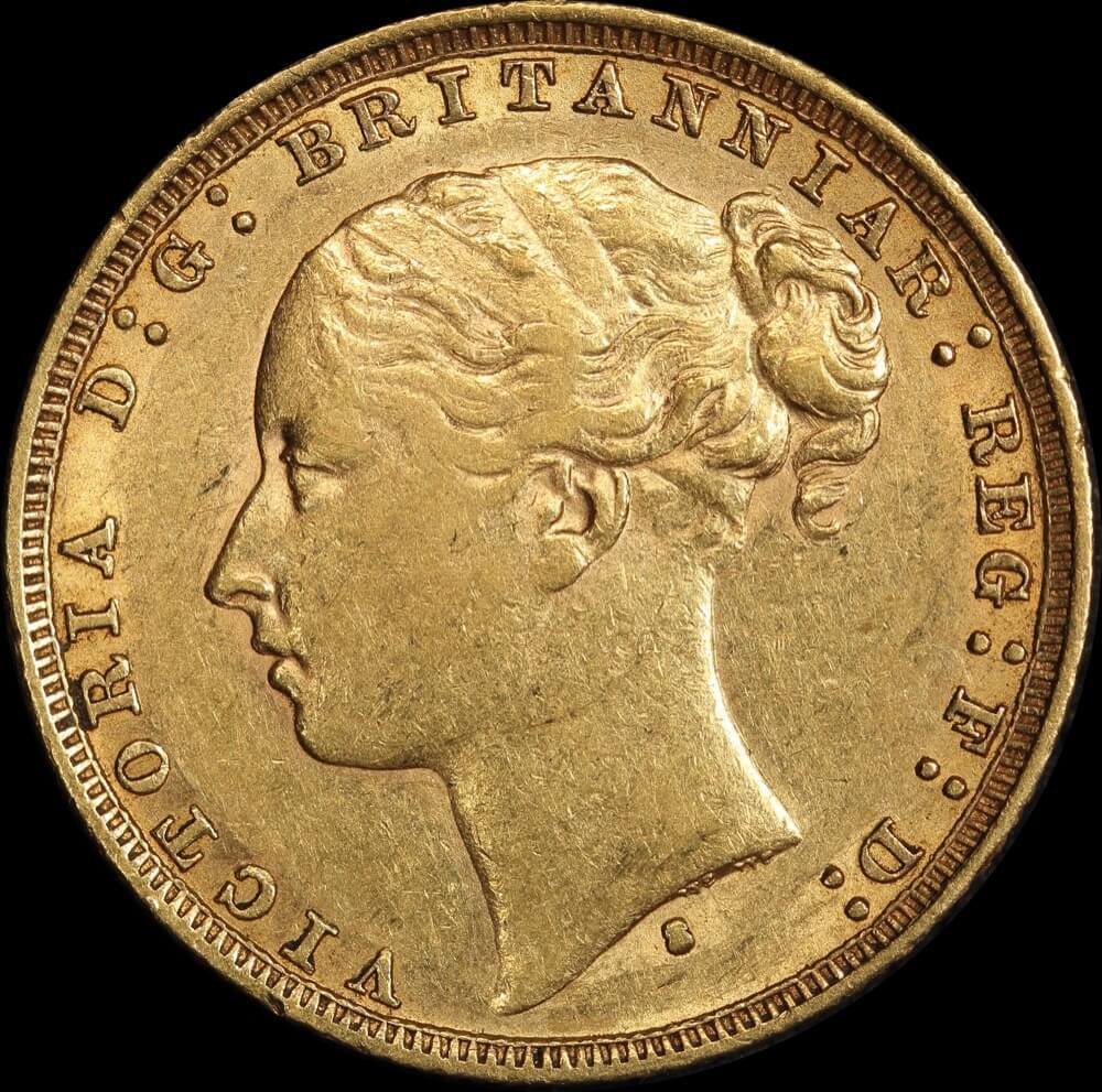 1879 Sydney Young Head Sovereign Very Fine product image