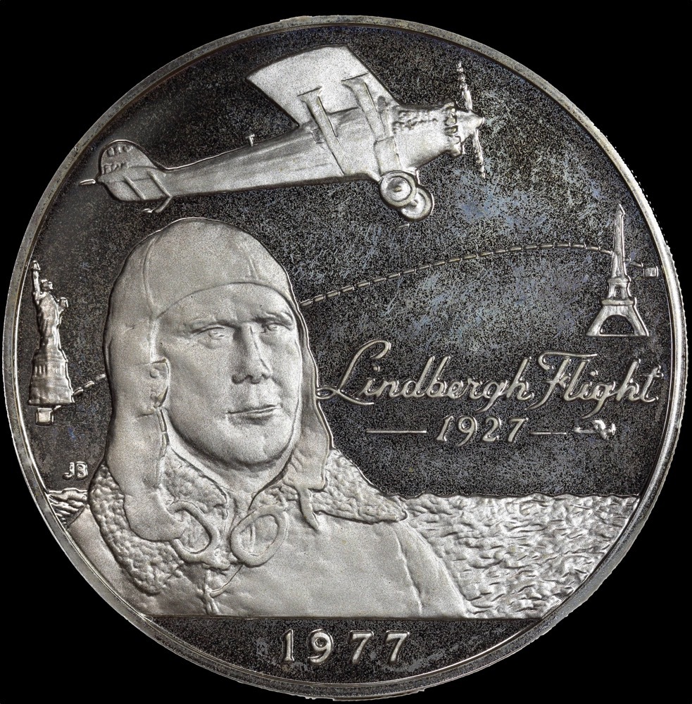 Samoa 1977 Silver 1 Tala Proof Coin - Lindbergh product image