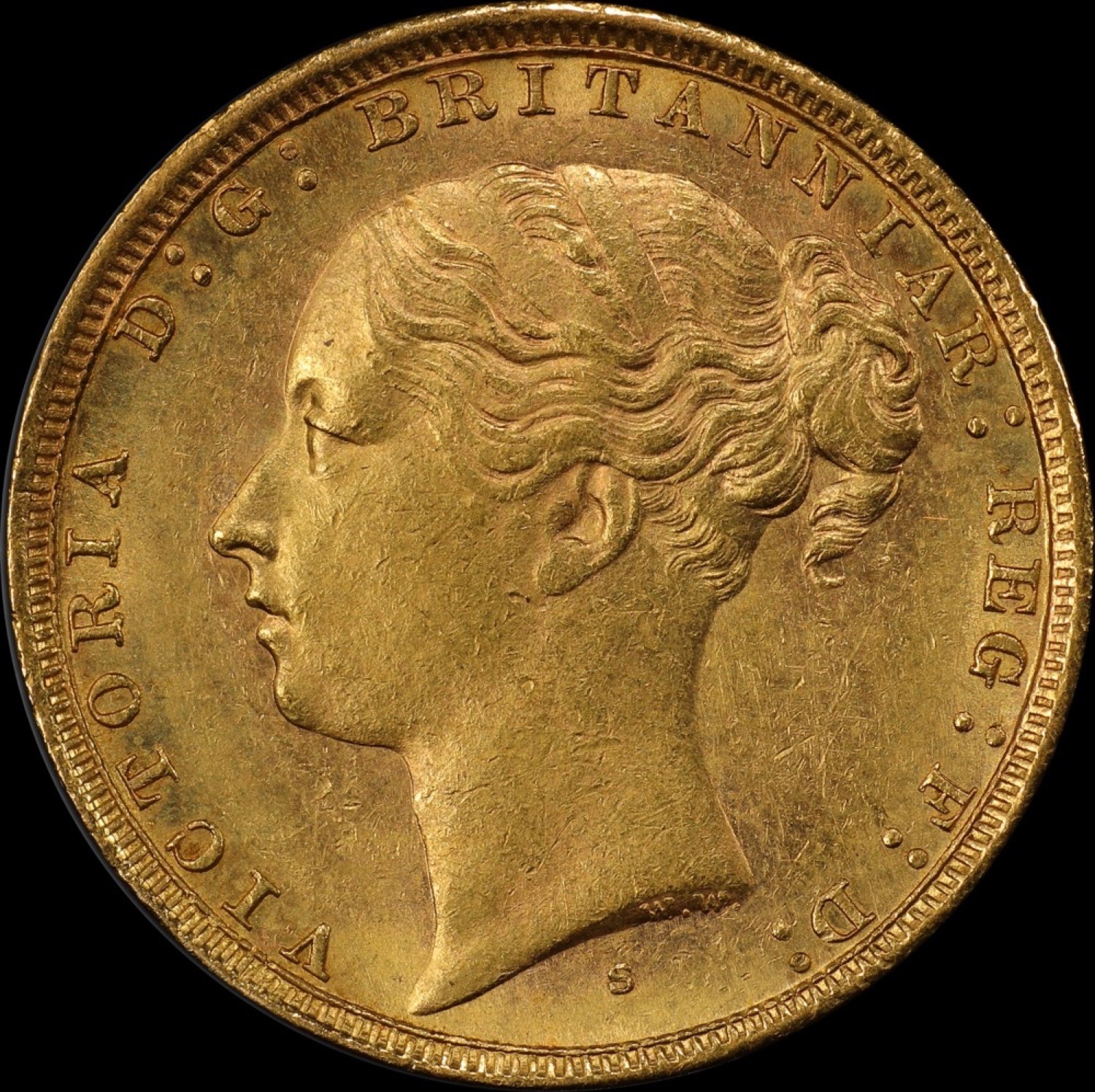 1881 Sydney Young Head Sovereign Unc (PCGS MS62) product image
