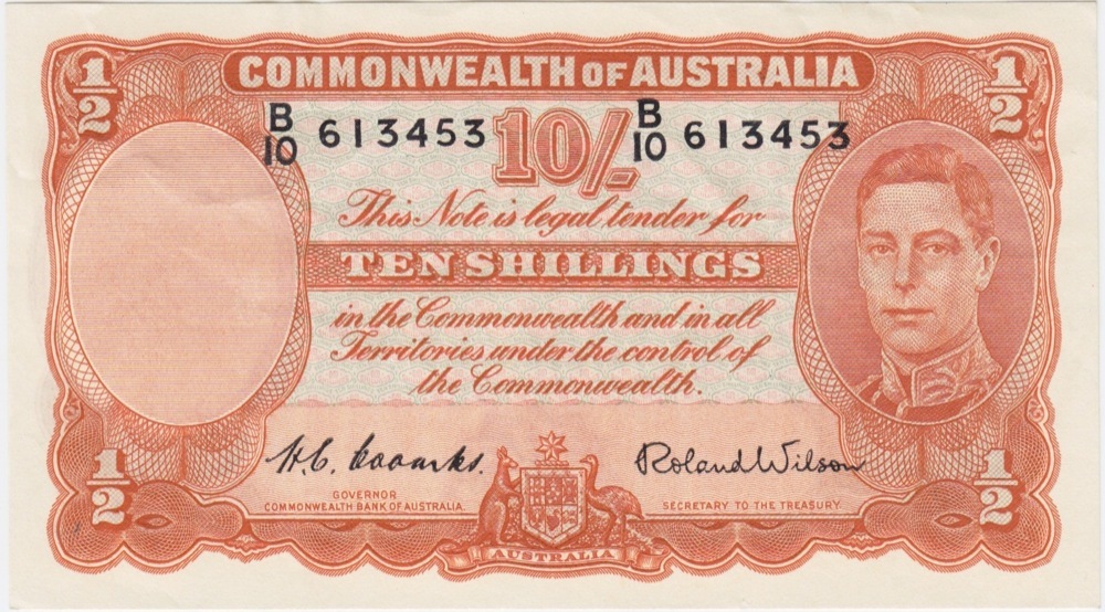 1952 Ten Shilling Coombs/Wilson R15 Extremely Fine product image