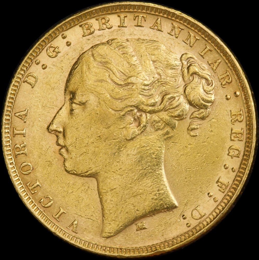 1881 Melbourne Young Head Sovereign Extremely Fine product image