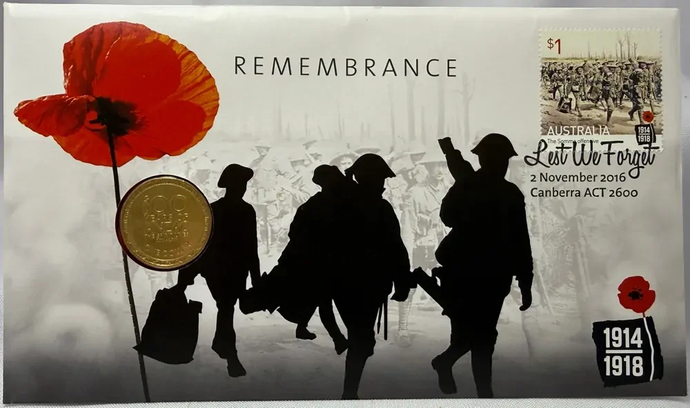 2016 1 Dollar PNC 100 Years of The ANZAC Spirit product image