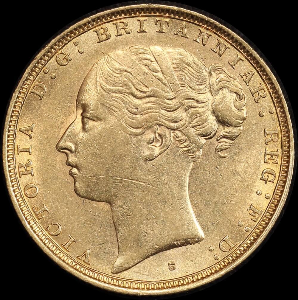 1882 Sydney Young Head Sovereign about Unc product image