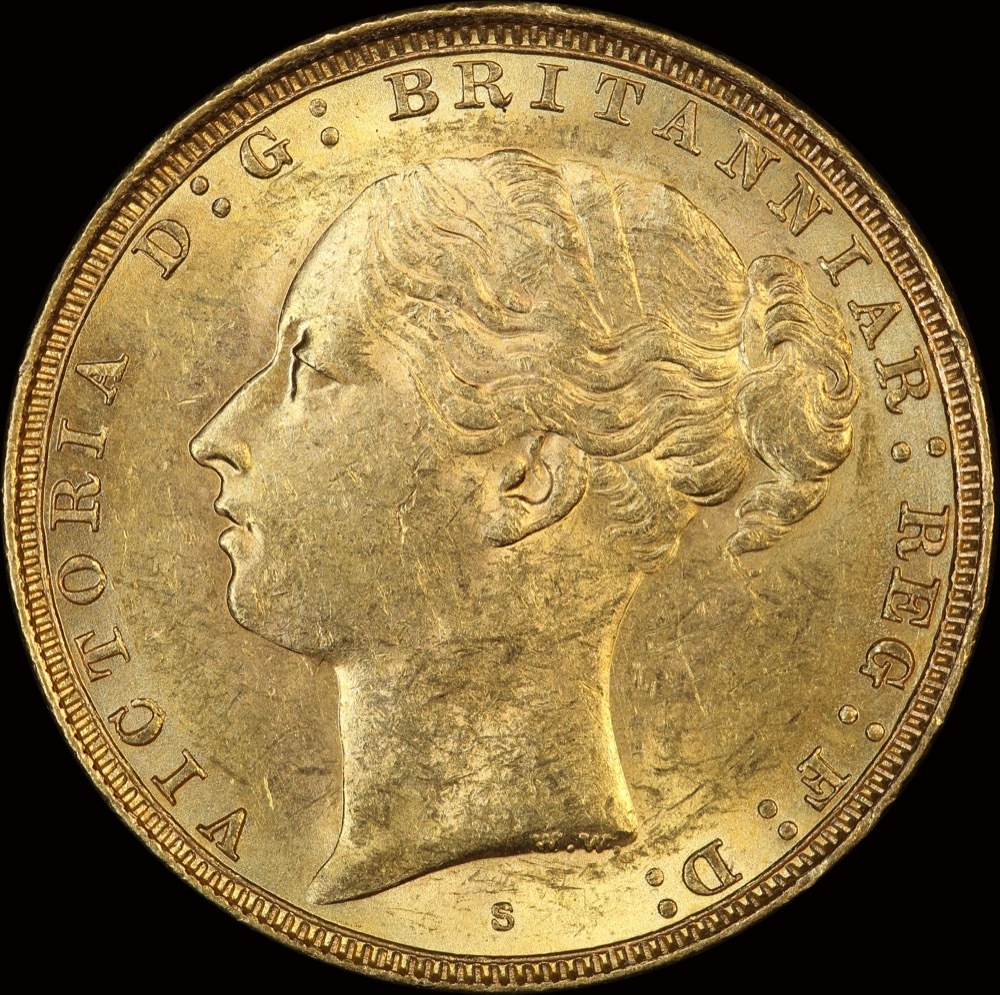 1882 Sydney Young Head Sovereign about Unc product image