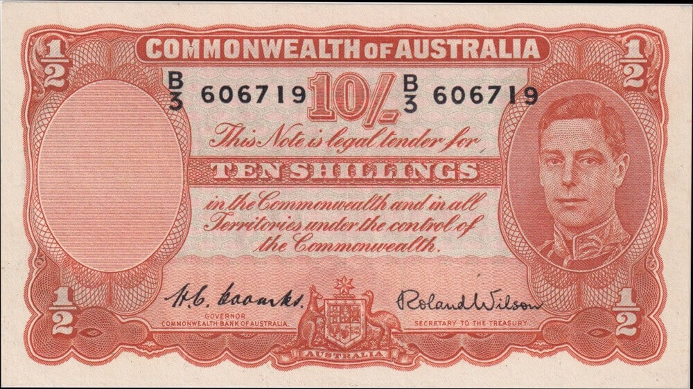 1952 Ten Shilling Coombs/Wilson R15 Very Fine product image
