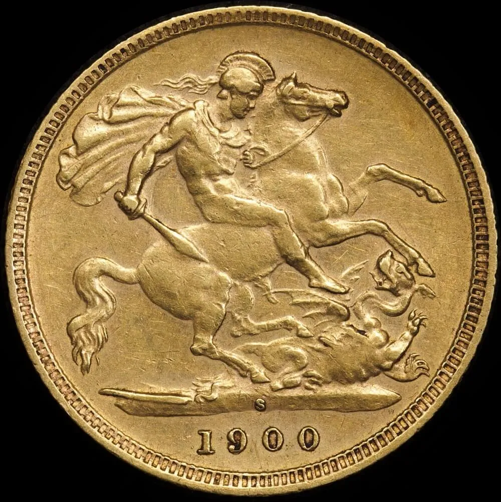 1900 Sydney Veiled Head Half Sovereign Extremely Fine product image