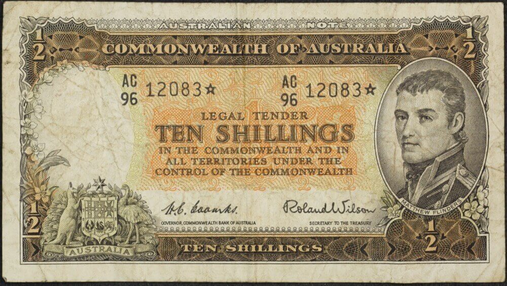 1954 Ten Shilling Coombs/Wilson R16S Fine product image