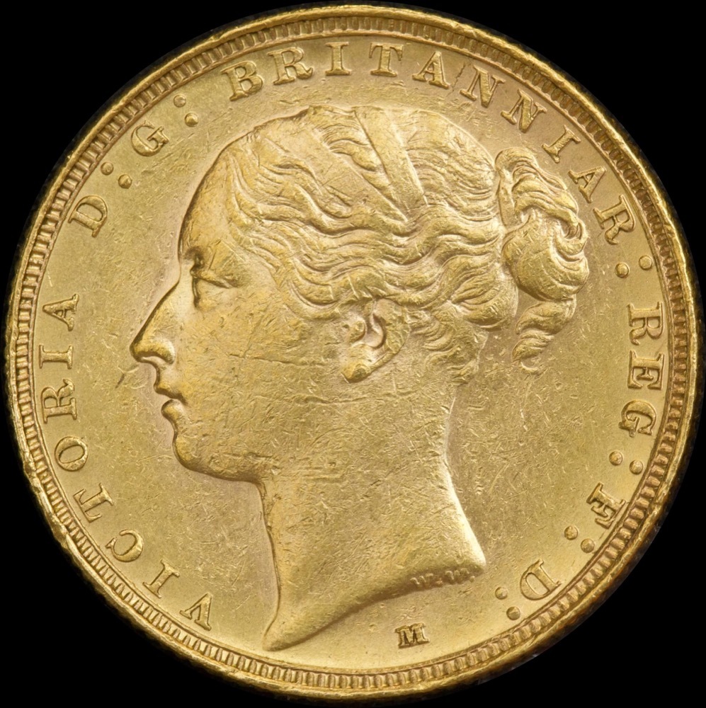 1886 Melbourne Young Head Sovereign Extremely Fine product image