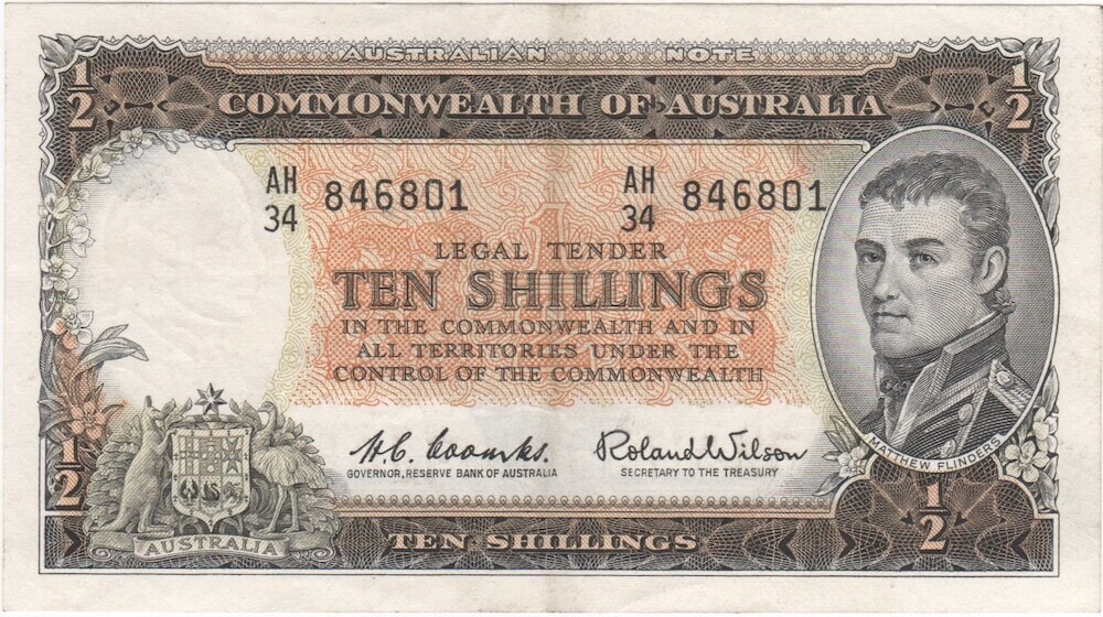 1961 Ten Shilling Coombs/Wilson R17 about EF product image
