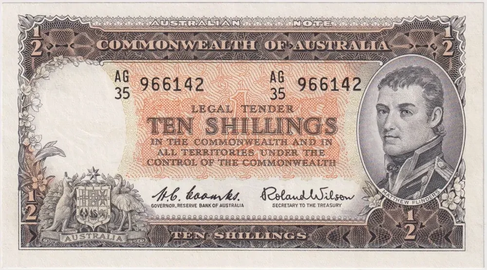 1961 Ten Shilling Coombs/Wilson R17 about EF product image