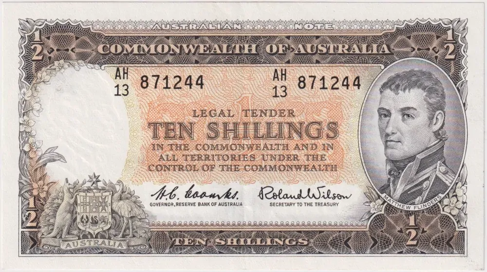 1961 Ten Shilling Coombs/Wilson R17 about Unc product image