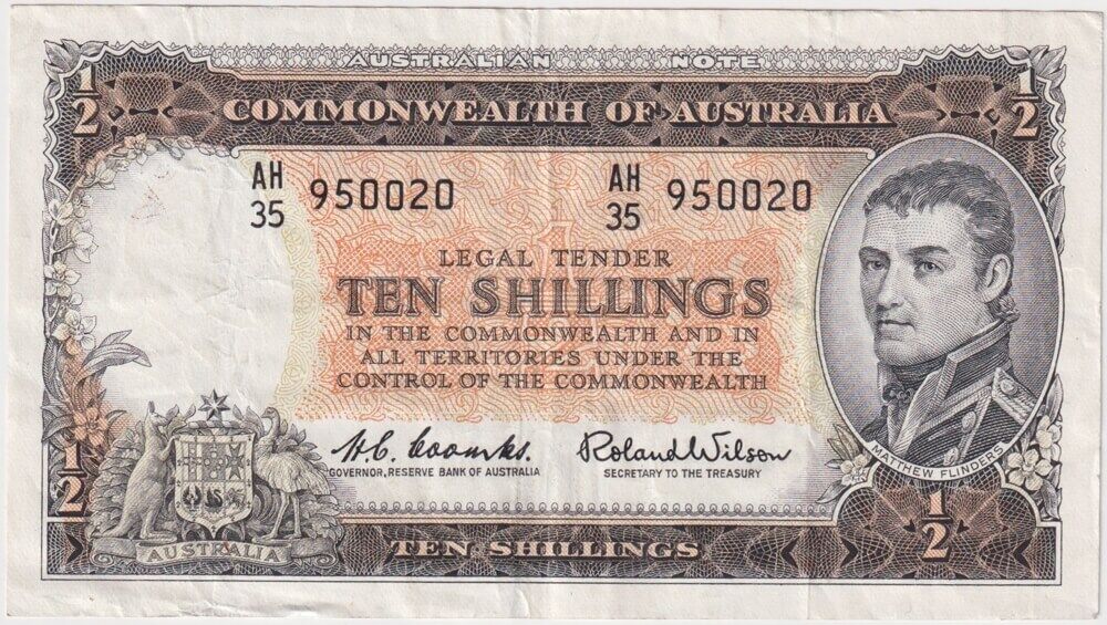 1961 Ten Shilling Coombs/Wilson R17 Extremely Fine product image