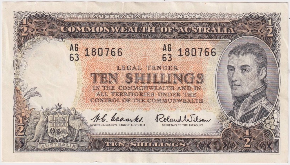 1961 Ten Shilling Coombs/Wilson R17 Extremely Fine product image