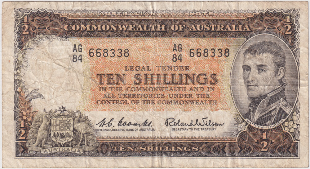 1961 Ten Shilling Coombs/Wilson R17 Fine product image