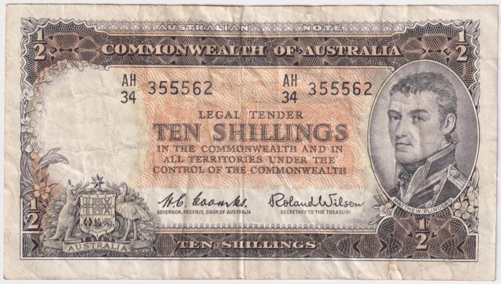 1961 Ten Shilling Coombs/Wilson R17 good Fine product image
