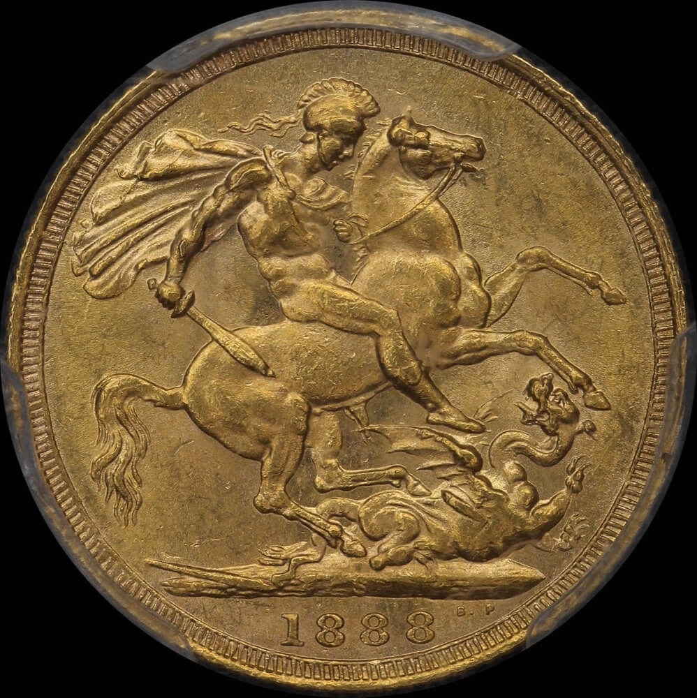 1888 Sydney Jubilee Head Sovereign Unc (PCGS MS62) product image