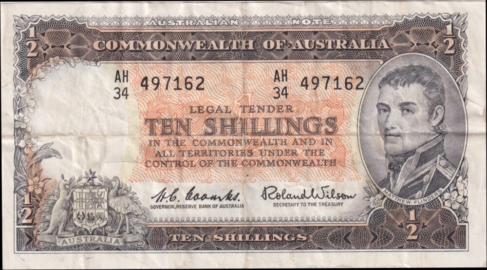 1961 Ten Shilling Coombs/Wilson R17 Very Fine product image