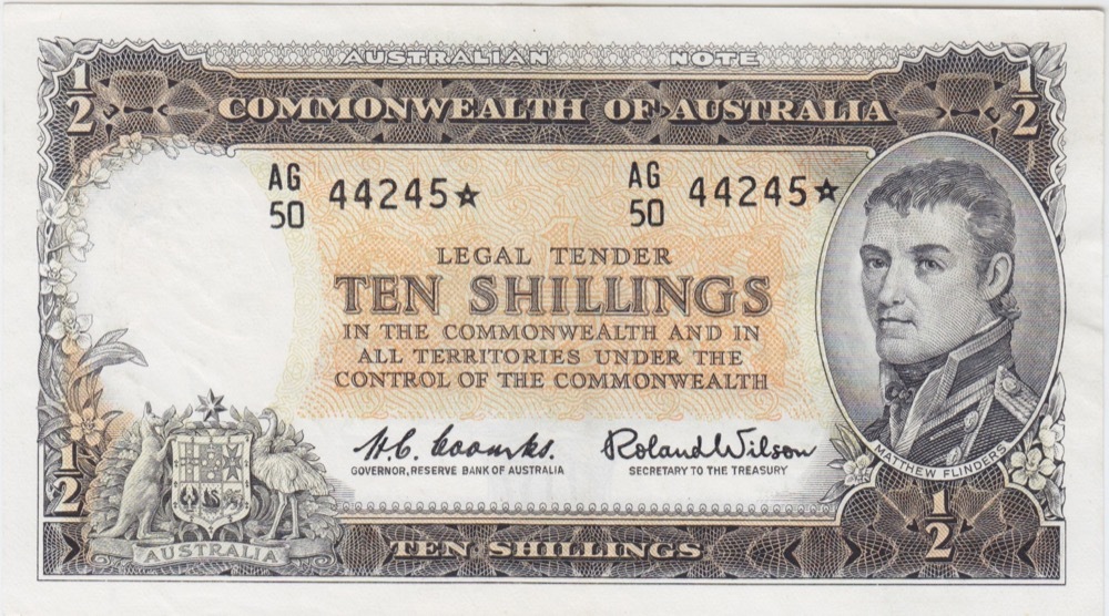 1961 Ten Shilling Coombs/Wilson R17S Extremely Fine product image