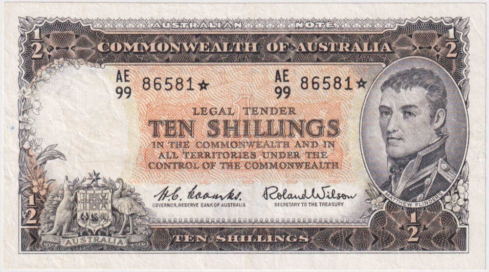 1961 Ten Shilling Coombs/Wilson R17S Fine product image