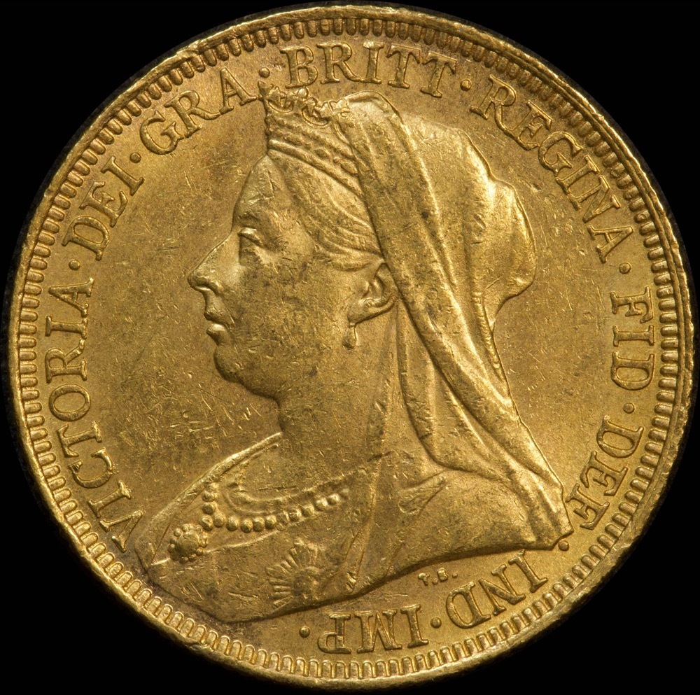 1895 Sydney Veiled Head Sovereign Extremely Fine product image