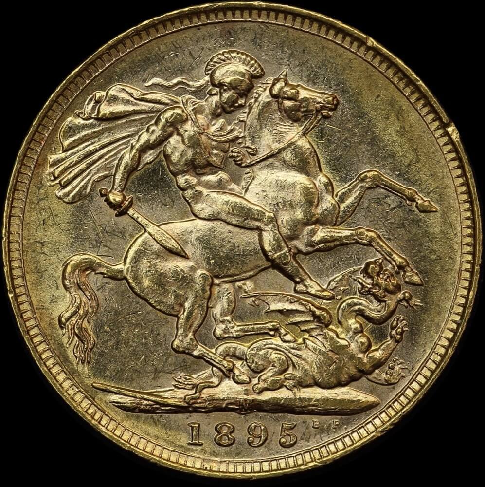 1895 Melbourne Veiled Head Sovereign about Unc product image