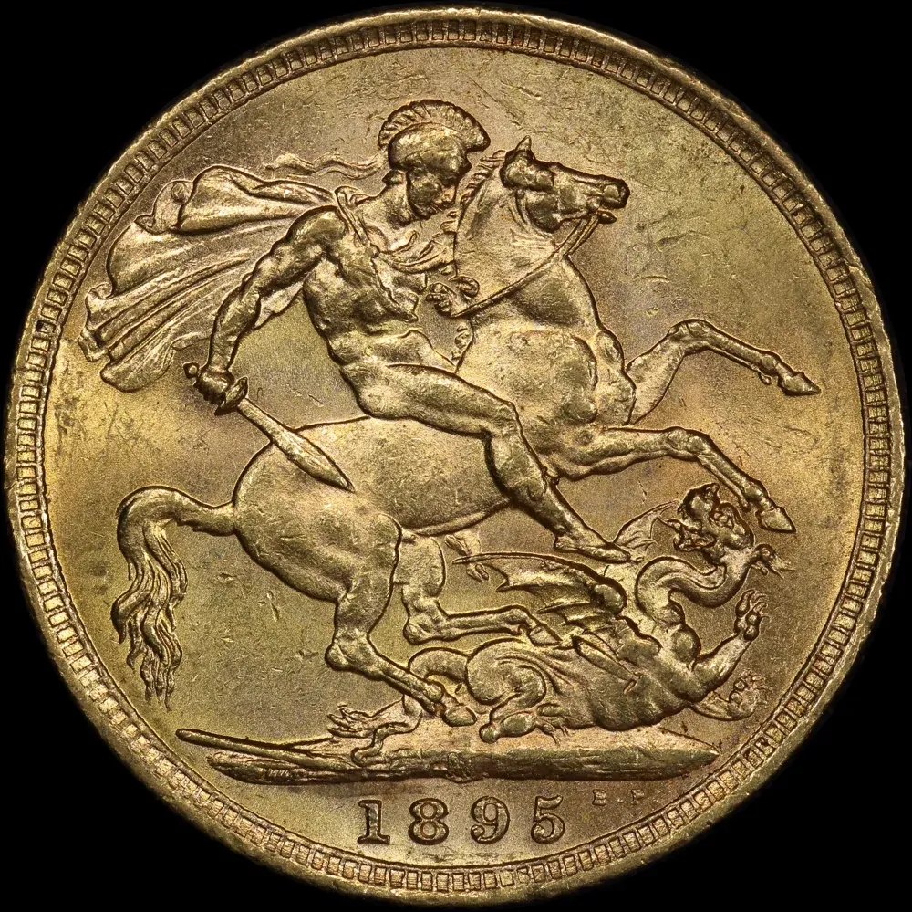 1895 Melbourne Veiled Head Sovereign about Unc product image