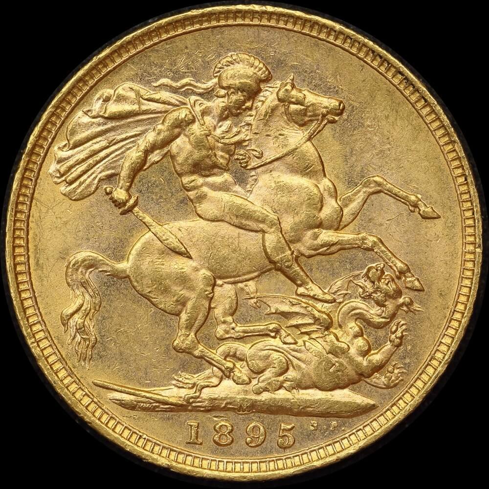 1895 Melbourne Veiled Head Sovereign Unc product image