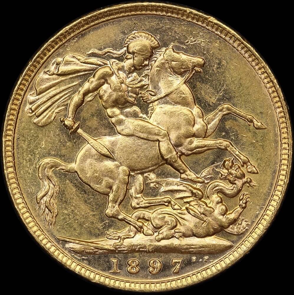 1897 Melbourne Veiled Head Sovereign about Unc product image