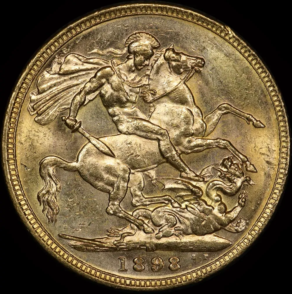 1898 Melbourne Veiled Head Sovereign about Unc product image