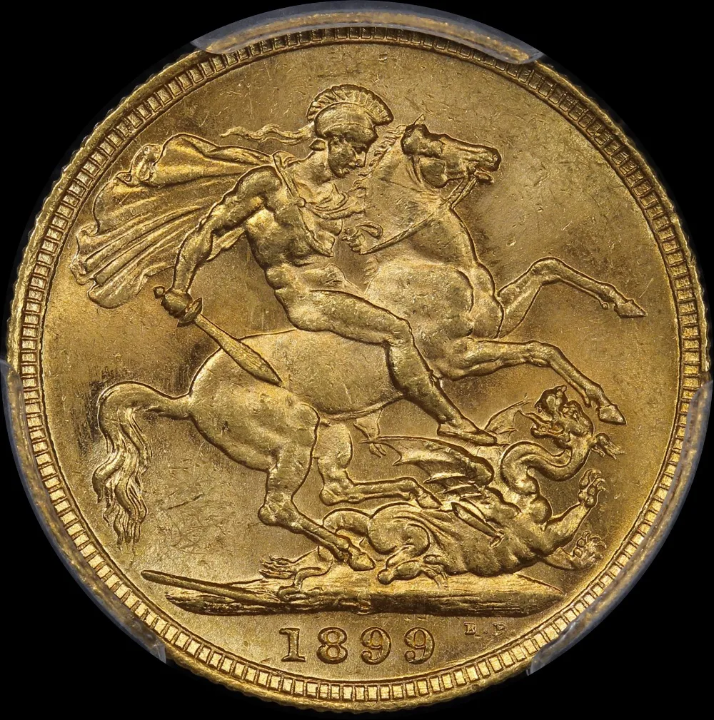 1899 Sydney Veiled Head Sovereign Unc (PCGS MS62) product image