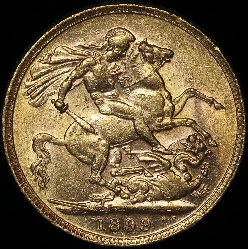1899 Perth Veiled Head Sovereign good EF product image