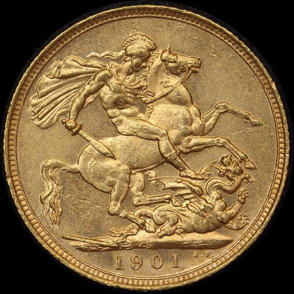 1901 Sydney Veiled Head Sovereign about Unc product image